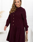 Рокля от рипсено кадифе с копчета - Twiggy Shop