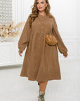 Рокля от рипсено кадифе с копчета - Twiggy Shop