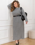 Midi dress made of soft knit - Twiggy Shop