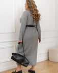 Midi dress made of soft knit - Twiggy Shop