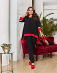 Pants and asymmetrical blouse set - Twiggy Shop