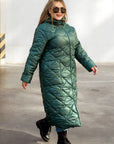 Long nylon coat with a hood - Twiggy Shop
