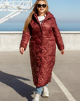 Long nylon coat with a hood - Twiggy Shop