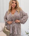 Satin printed set - Twiggy Shop