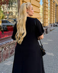Дълга крепирана рокля