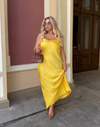 Дълга рокля от сатен - Twiggy Shop