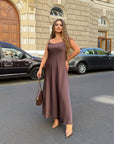 Дълга рокля от сатен - Twiggy Shop