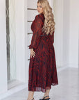 Разкроена рокля от шифон - Twiggy Shop