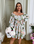 Къса рокля на цветя