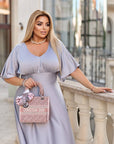 Дълга копринена рокля - Twiggy Shop