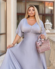 Дълга копринена рокля - Twiggy Shop