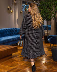 Polka dot dress with mesh - Twiggy Shop