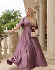 Дълга копринена рокля - Twiggy Shop