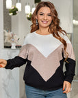 Soft three-colored sweater - Twiggy Shop