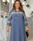 Рокля в свободна кройка с мрежа - Twiggy Shop