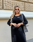 Дълга рокля с ципове - Twiggy Shop
