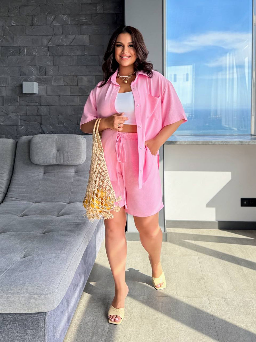 Комплект от риза и къс панталон - Twiggy Shop