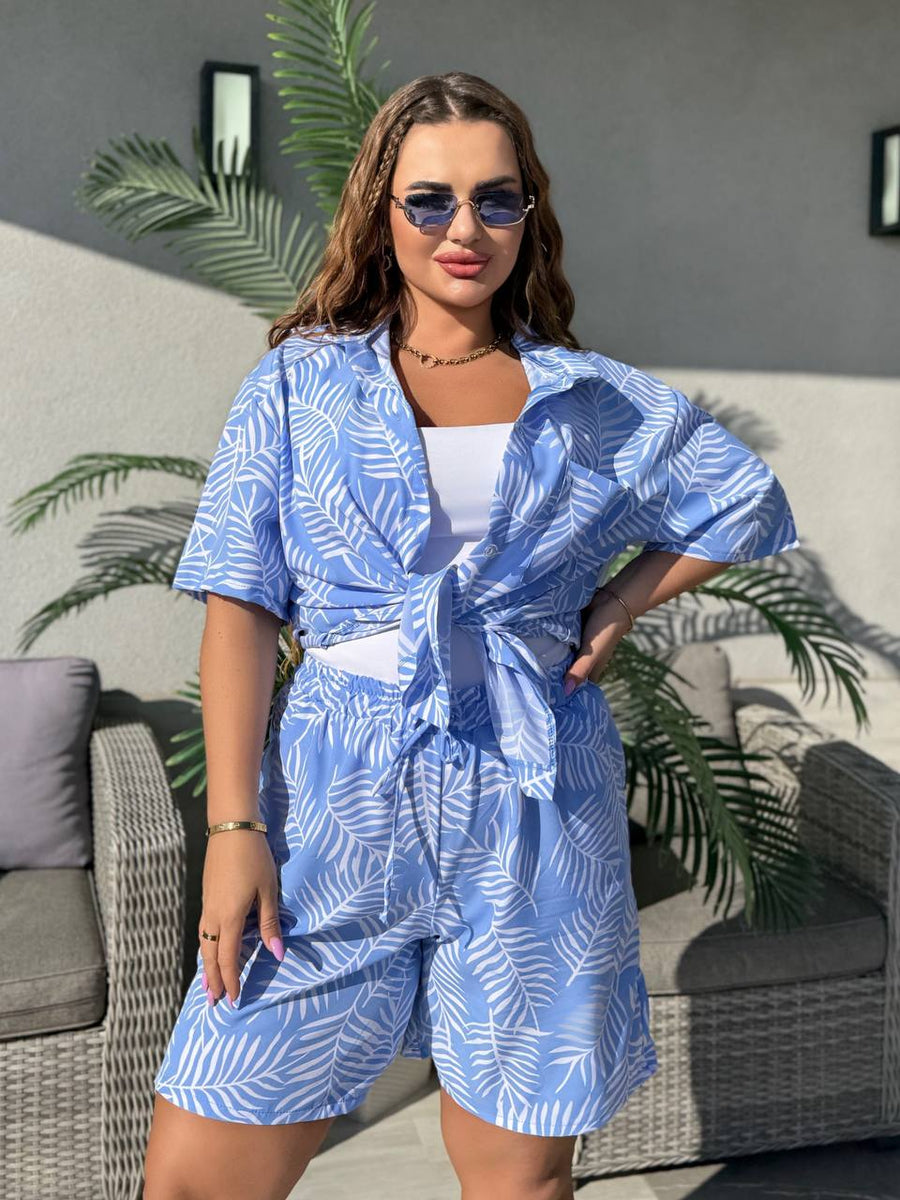 Комплект от риза и къс панталон - Twiggy Shop