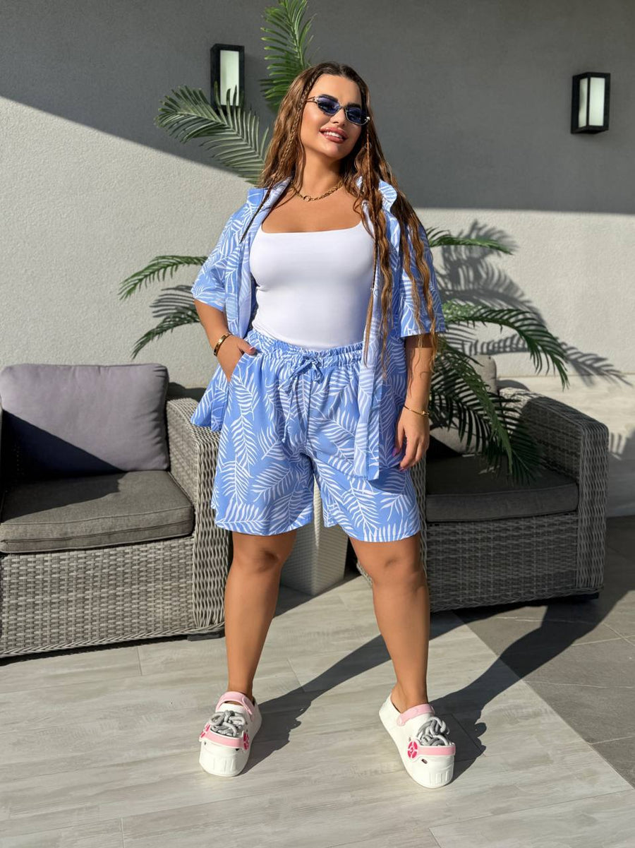 Комплект от риза и къс панталон - Twiggy Shop