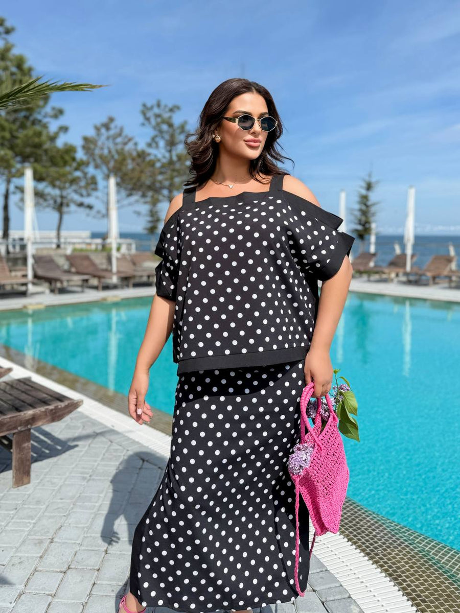 Комплект от блуза и пола - Twiggy Shop