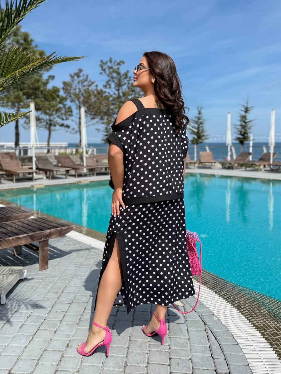 Комплект от блуза и пола - Twiggy Shop