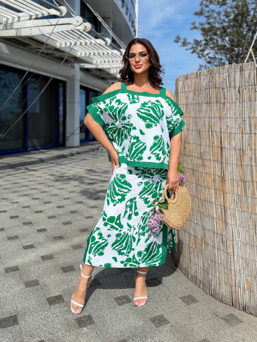 Комплект от блуза и пола - Twiggy Shop