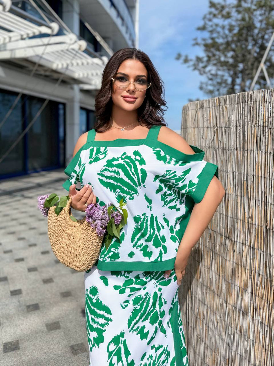 Комплект от блуза и пола - Twiggy Shop