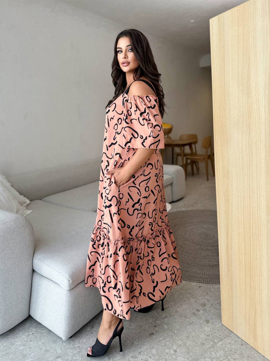 Рокля в свободна кройка от софт - Twiggy Shop