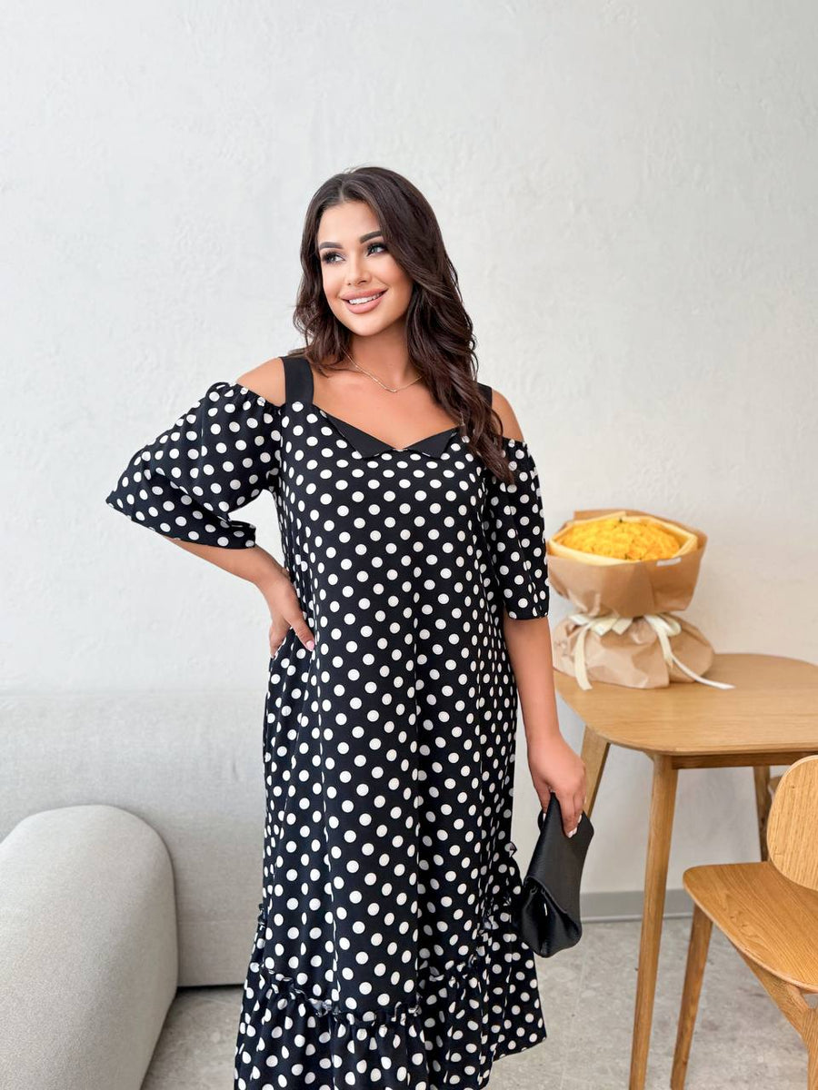 Рокля в свободна кройка от софт - Twiggy Shop