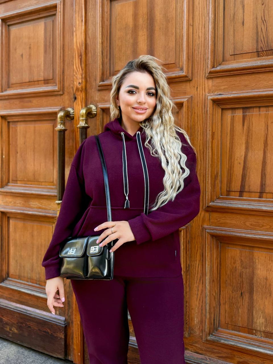 Мек всекидневен комплект с качулка - Twiggy Shop