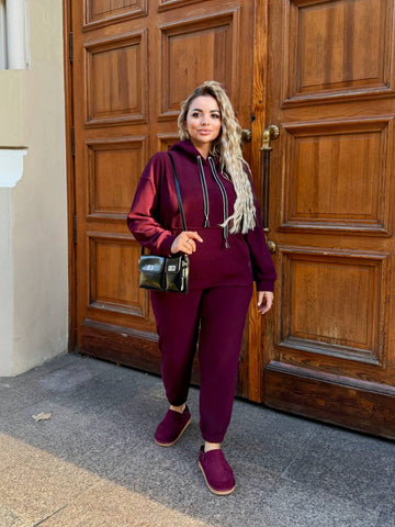 Мек всекидневен комплект с качулка - Twiggy Shop