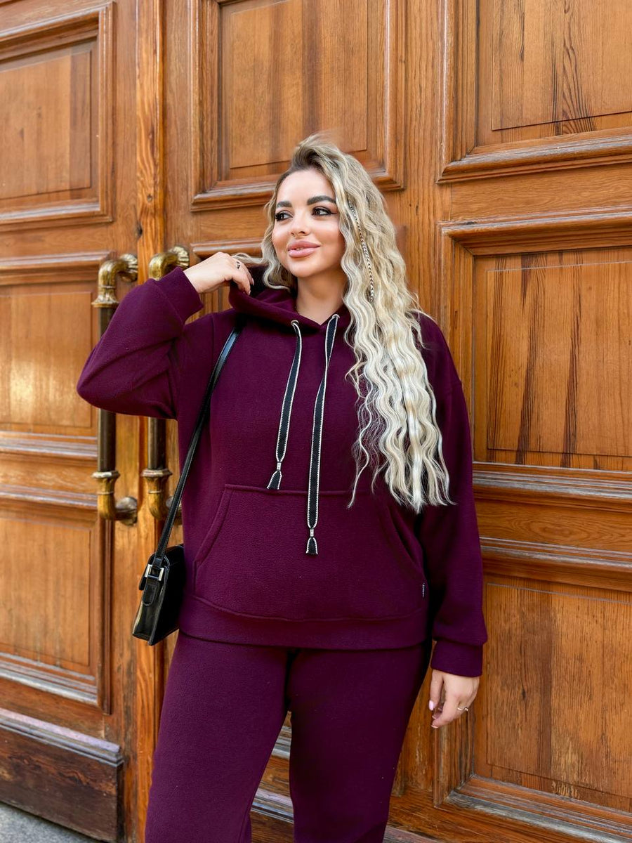 Мек всекидневен комплект с качулка - Twiggy Shop