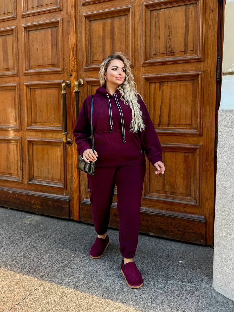 Мек всекидневен комплект с качулка - Twiggy Shop