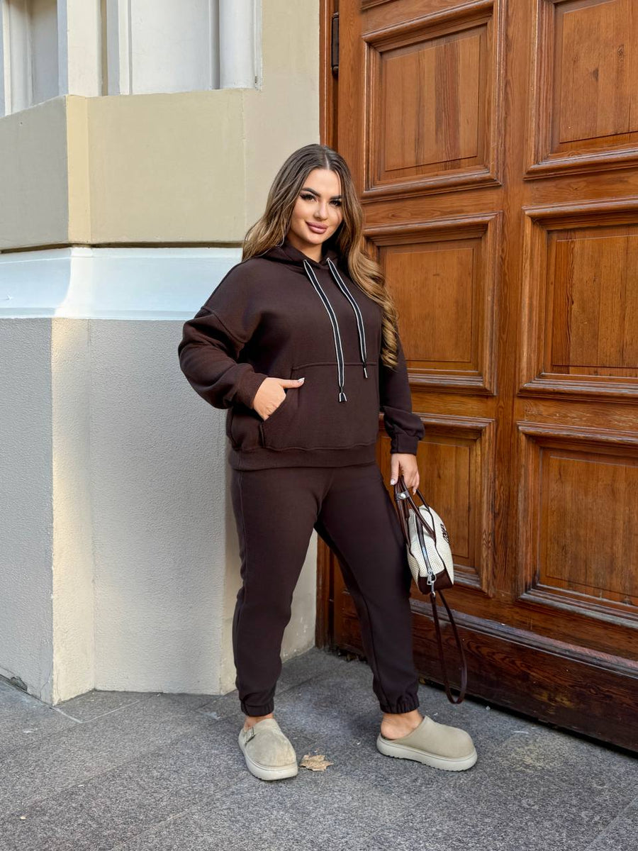 Мек всекидневен комплект с качулка - Twiggy Shop