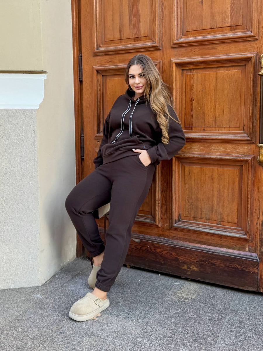 Мек всекидневен комплект с качулка - Twiggy Shop