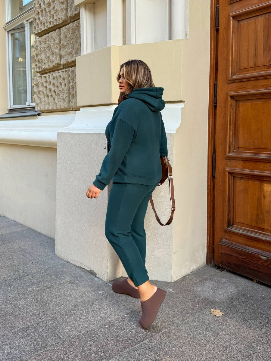 Мек всекидневен комплект с качулка - Twiggy Shop