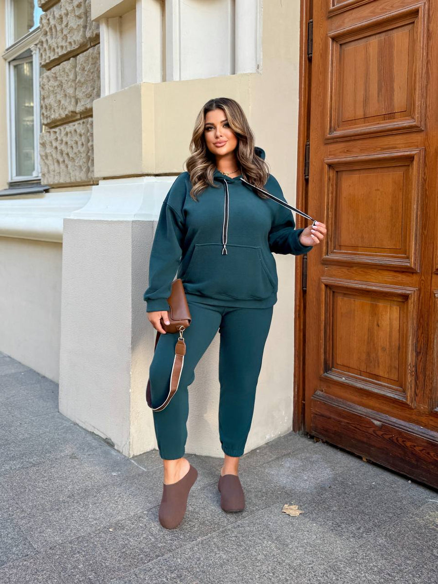 Мек всекидневен комплект с качулка - Twiggy Shop