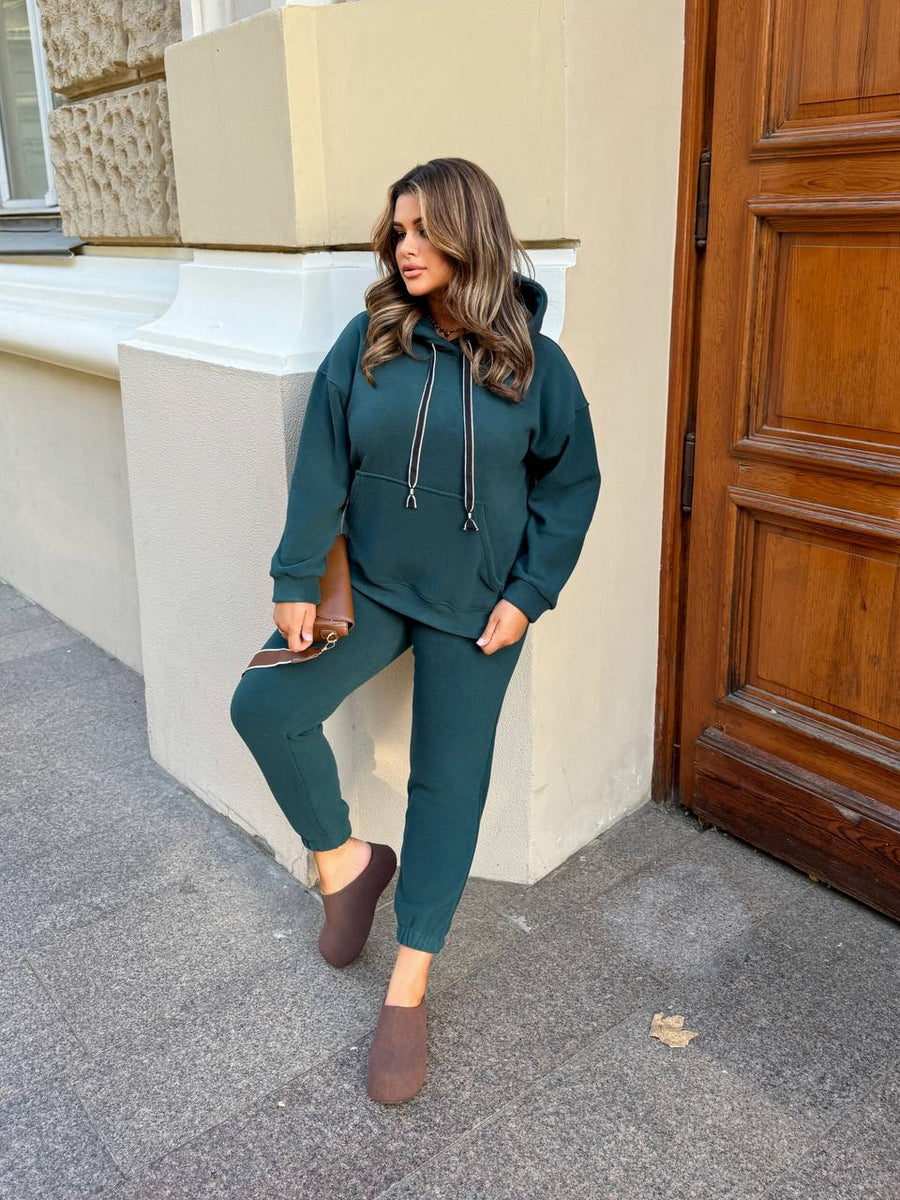 Мек всекидневен комплект с качулка - Twiggy Shop