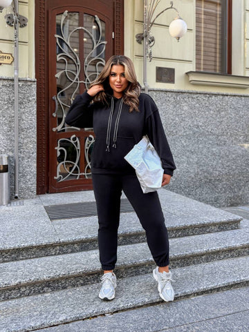 Мек всекидневен комплект с качулка - Twiggy Shop