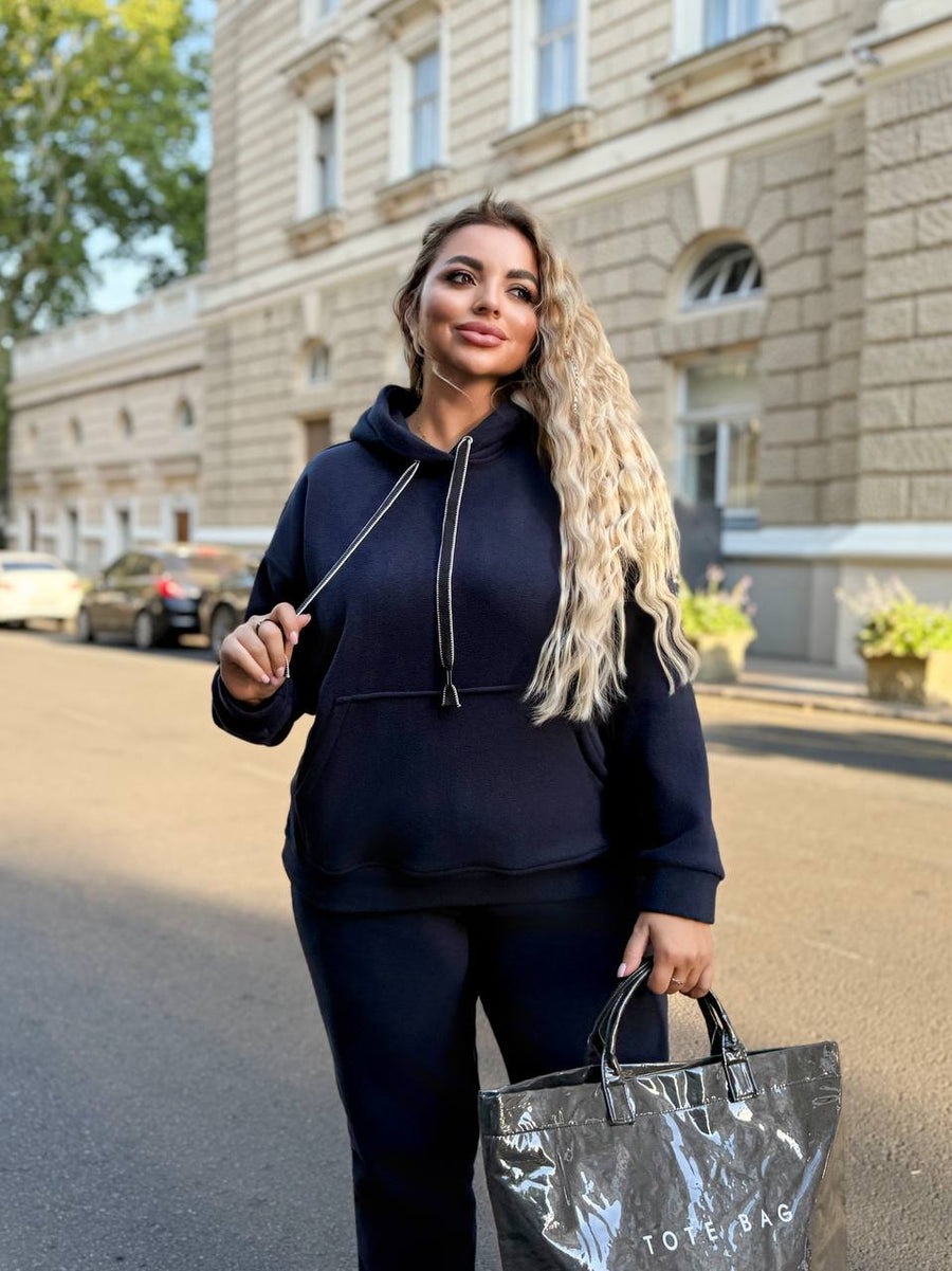 Мек всекидневен комплект с качулка - Twiggy Shop