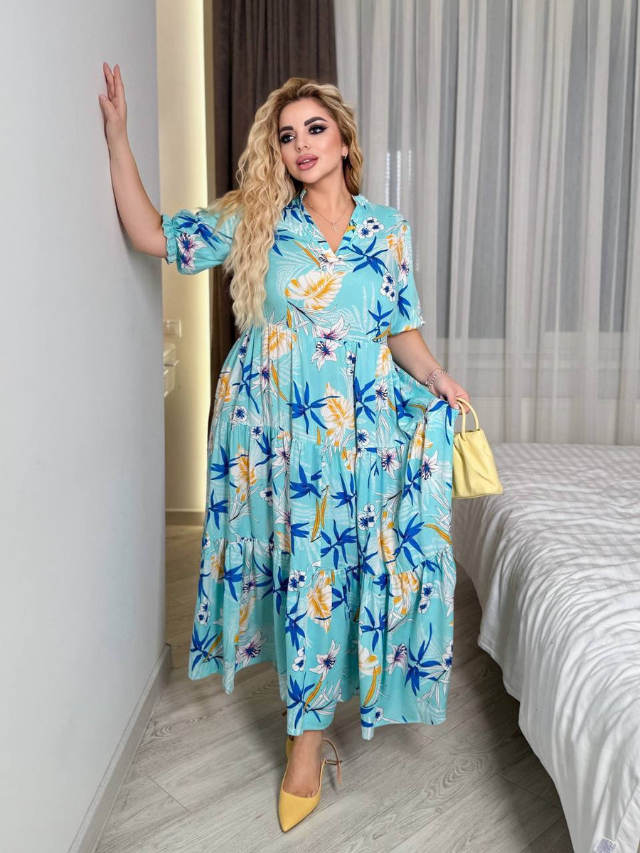 Дълга памучна рокля - Twiggy Shop