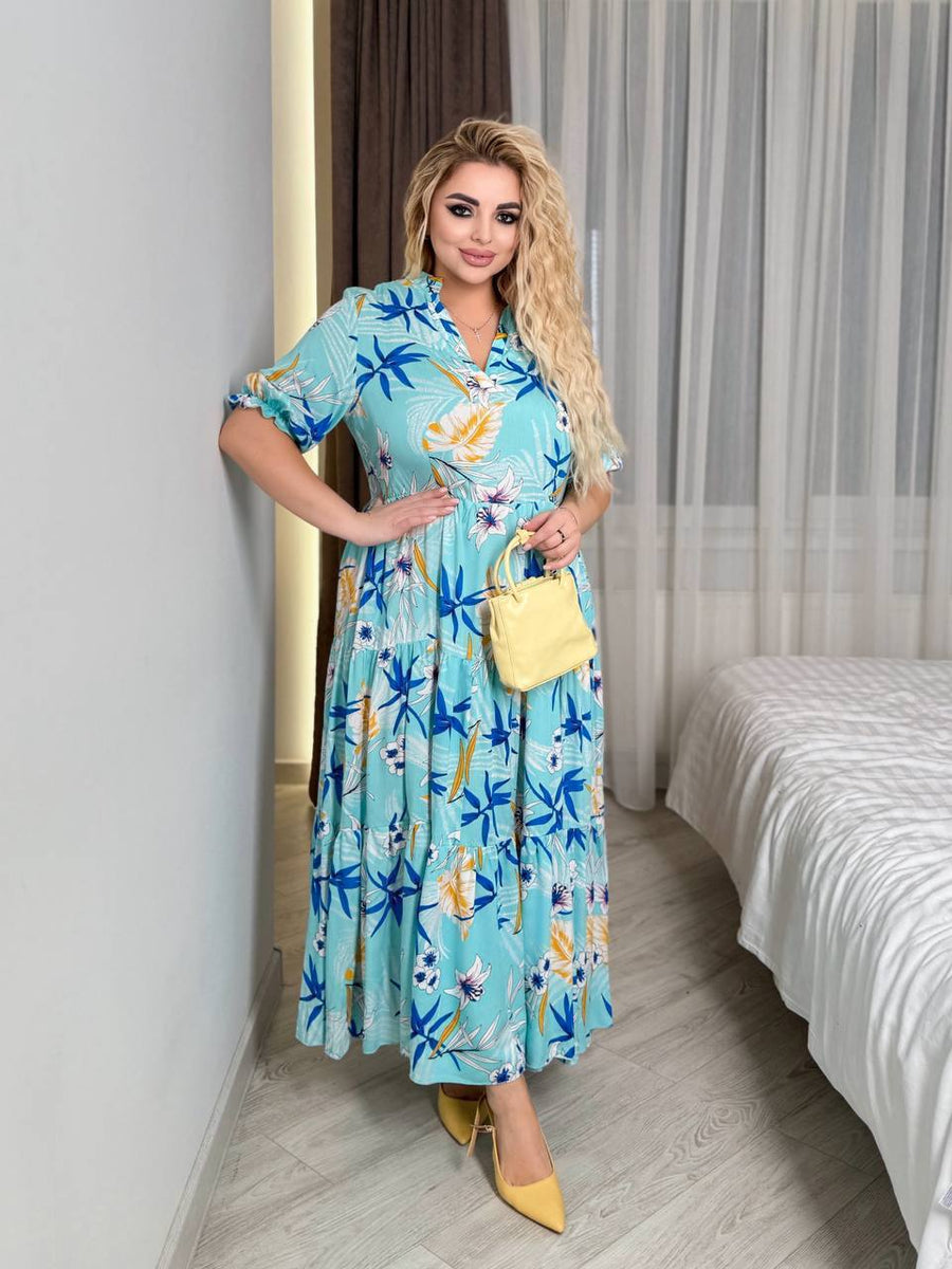 Дълга памучна рокля - Twiggy Shop