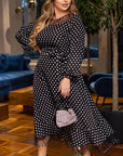 Рокля на точки с мрежа - Twiggy Shop