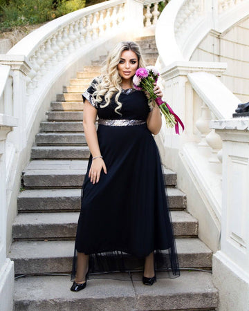 Рокля от софт с мрежа - Twiggy Shop