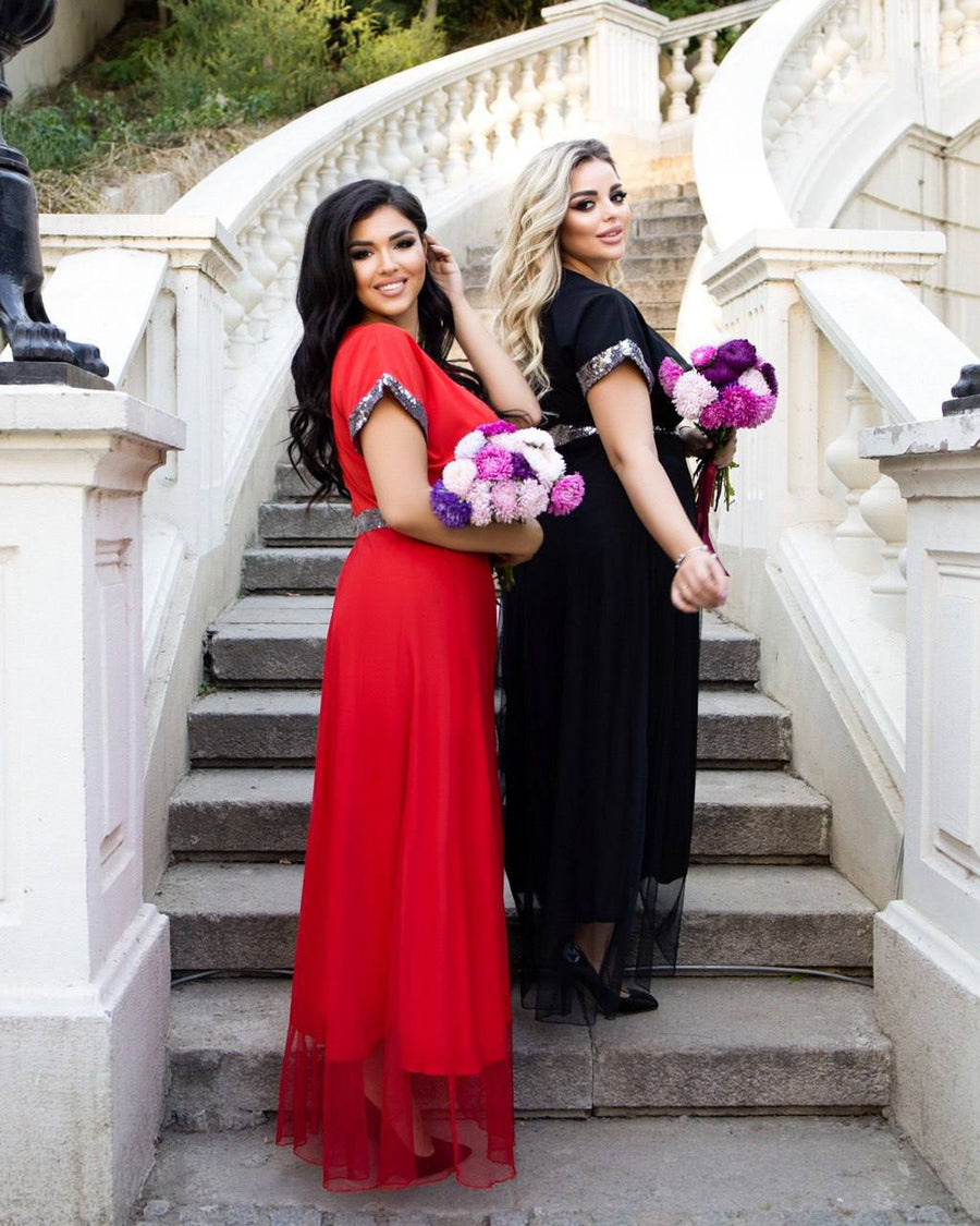 Рокля от софт с мрежа - Twiggy Shop