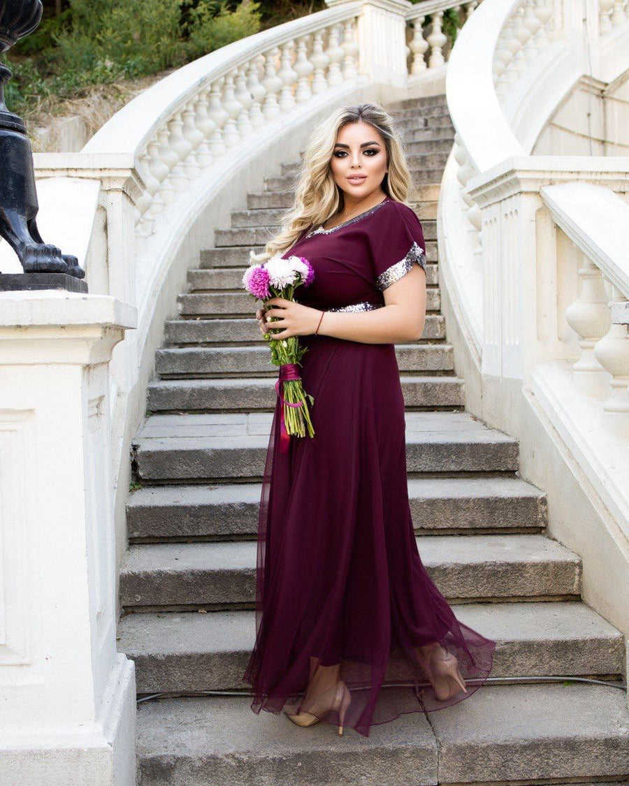 Рокля от софт с мрежа - Twiggy Shop