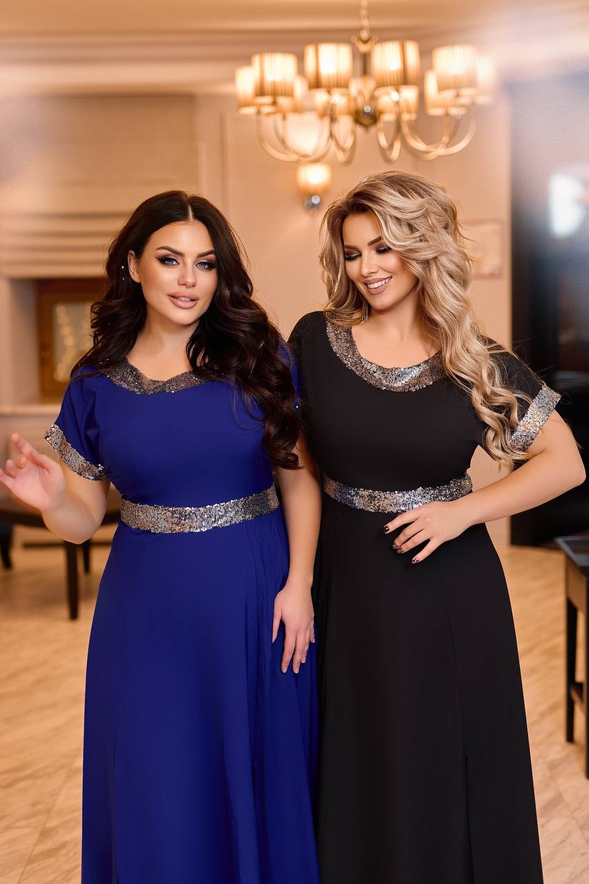 Дълга рокля с пайети - Twiggy Shop