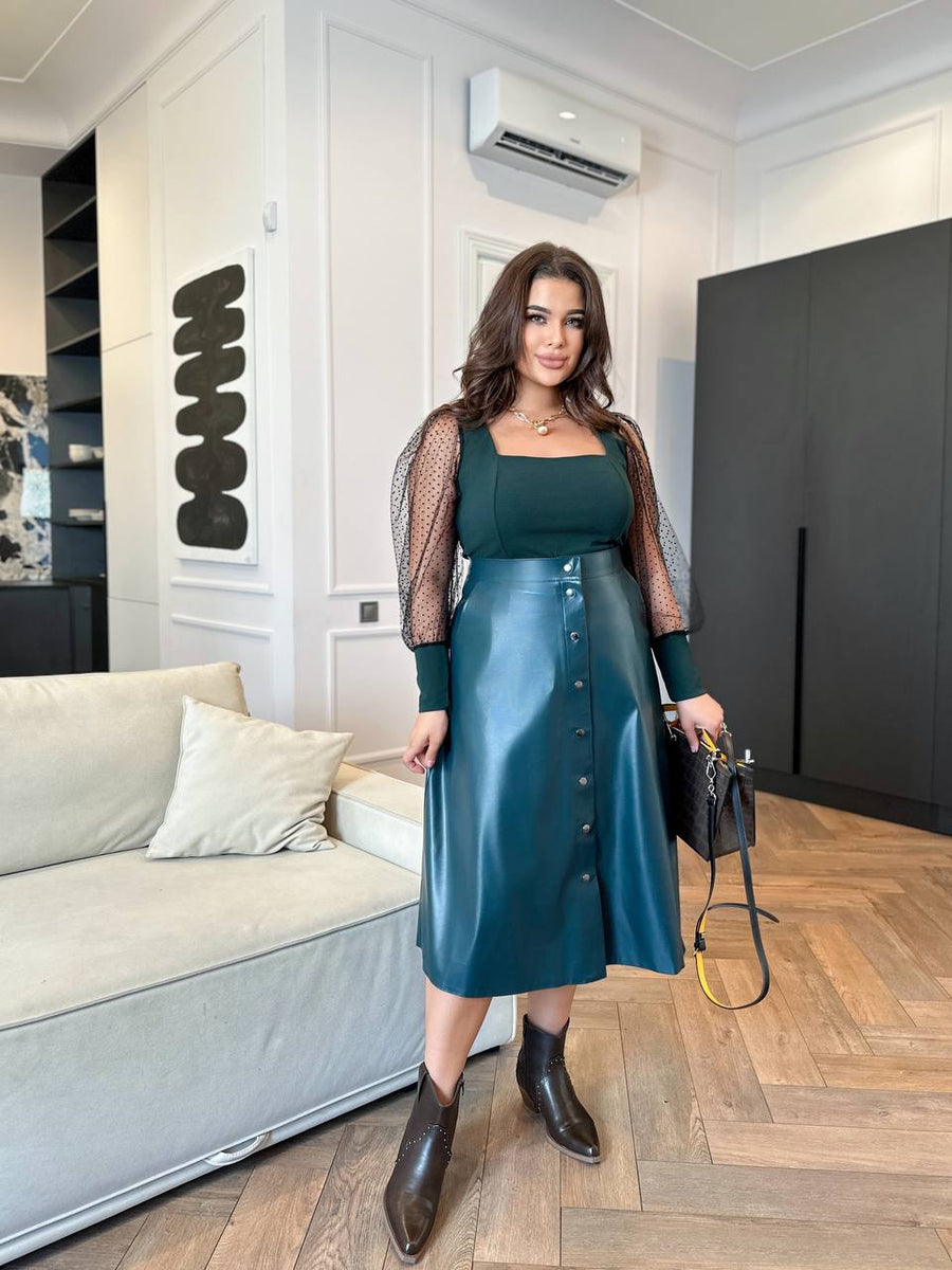 Комплект от блуза и пола - Twiggy Shop