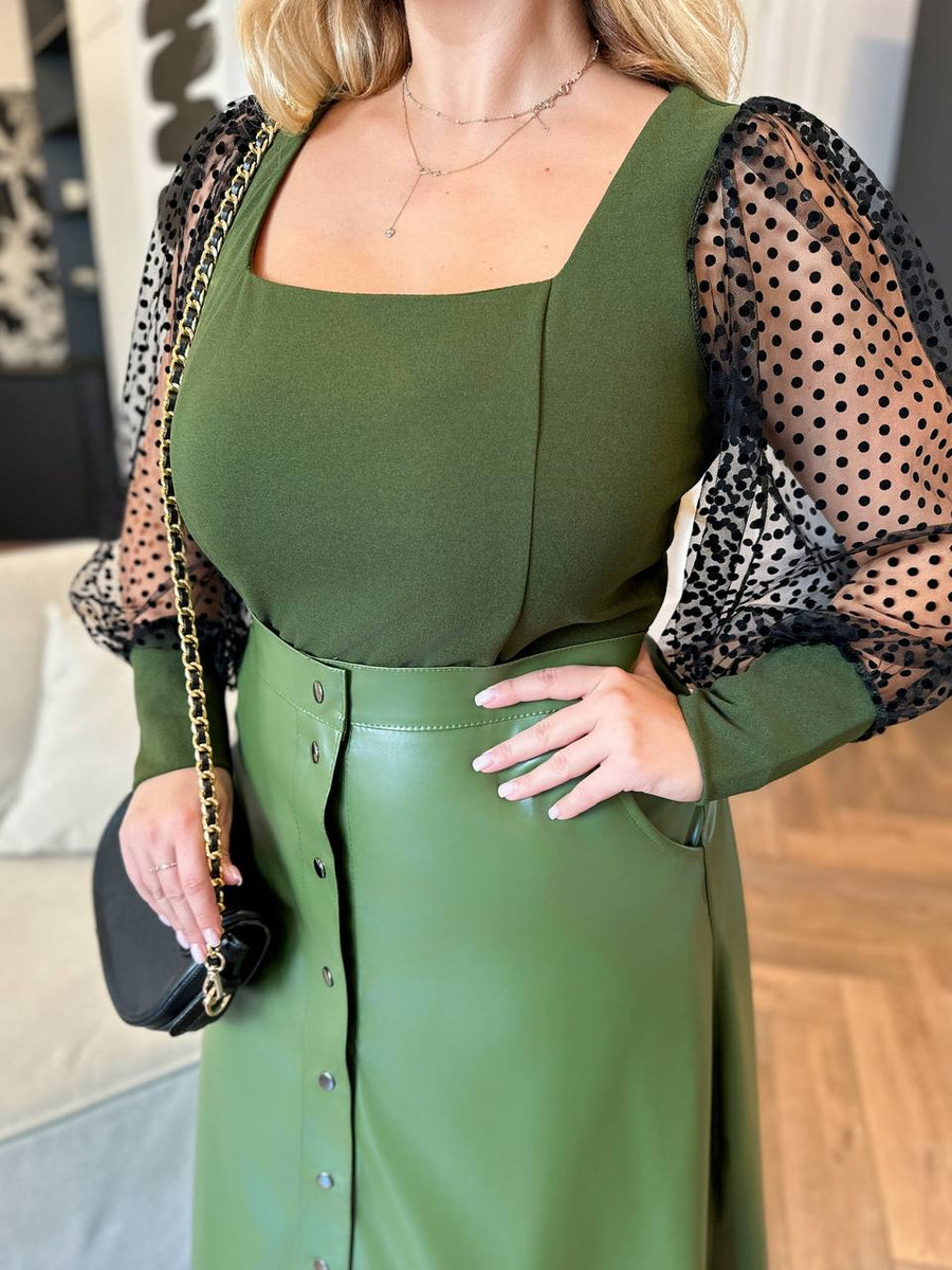 Комплект от блуза и пола - Twiggy Shop