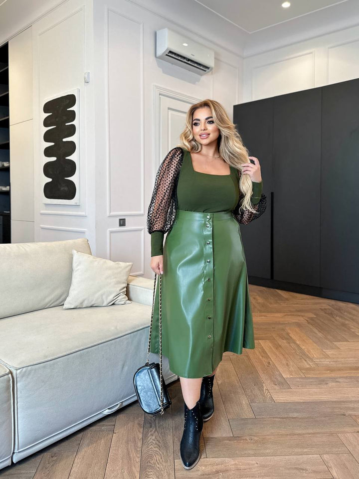 Комплект от блуза и пола - Twiggy Shop